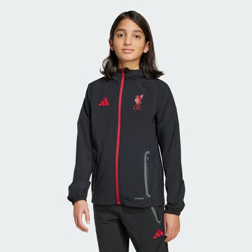 ADIDAS PERFORMANCE Sports jacket 'Liverpool FC Tiro 25 Competition' in Black: front
