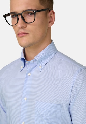 Coupe regular Chemise Boggi Milano en bleu