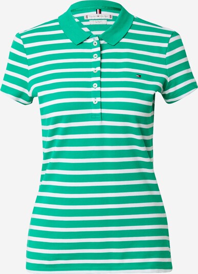 TOMMY HILFIGER Shirt in grün / weiß, Produktansicht
