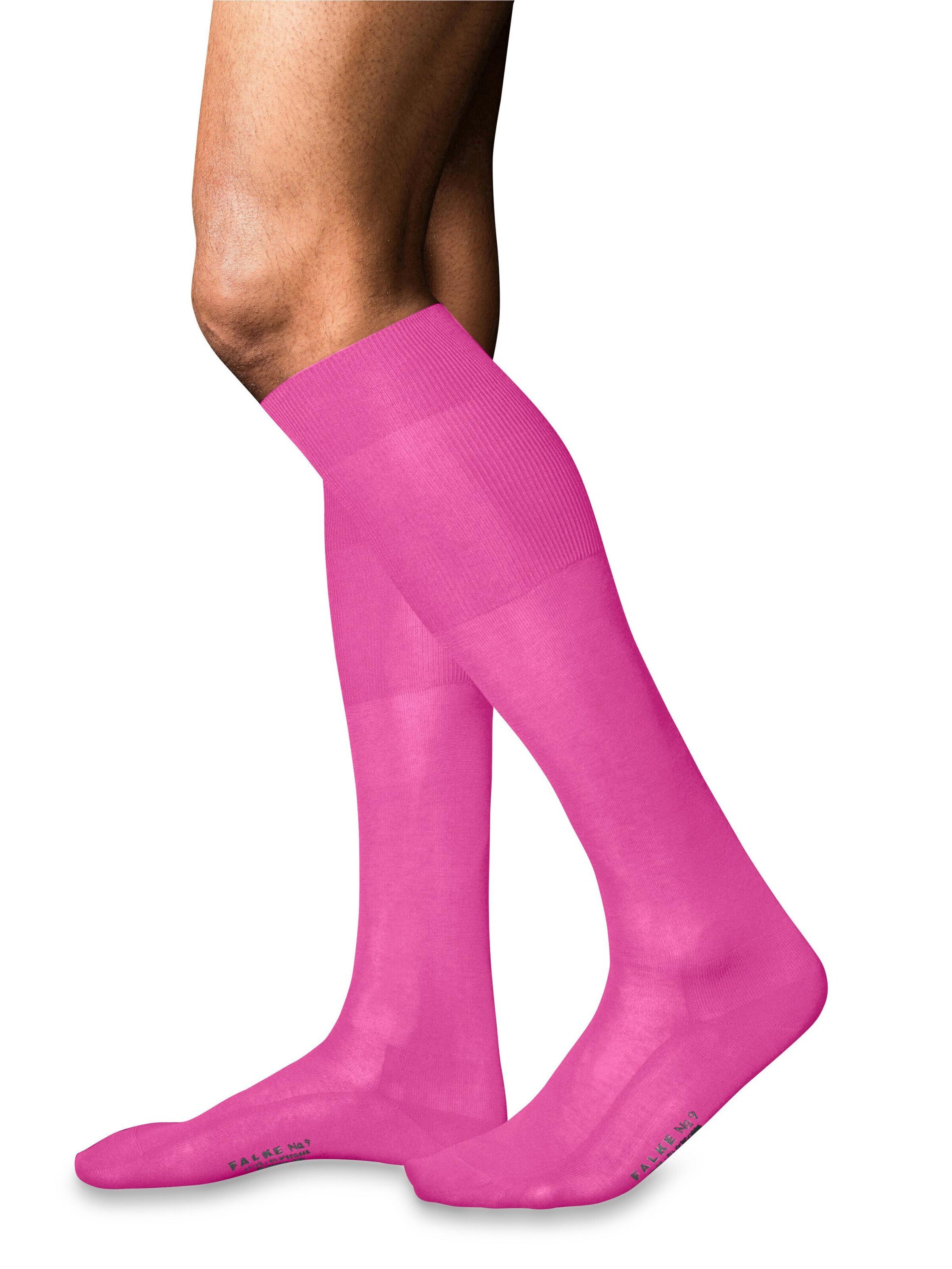 FALKE Knee High Socks 'No. 9 Pure Fil d´Écosse' in Pink