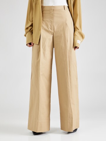 3.1 Phillip Lim Wide Leg Bukser med lægfolder i grøn: forside