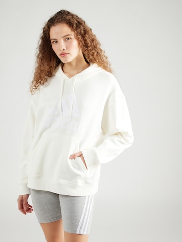 ADIDAS SPORTSWEAR Sportsweatshirt 'Essentials' in Weiß: predná strana