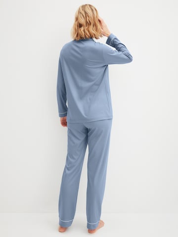 CALIDA Pyjama 'Night Lovers'‌‌ in Blau