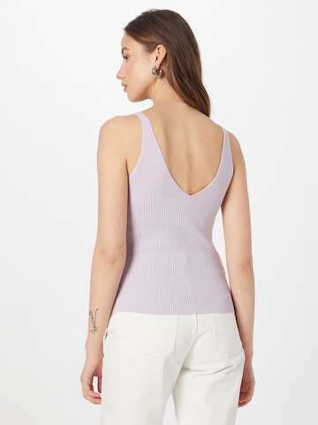 Urban Classics Knitted Top in Purple