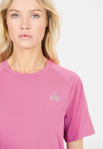 SOS Performance shirt 'Pillar' in Pink