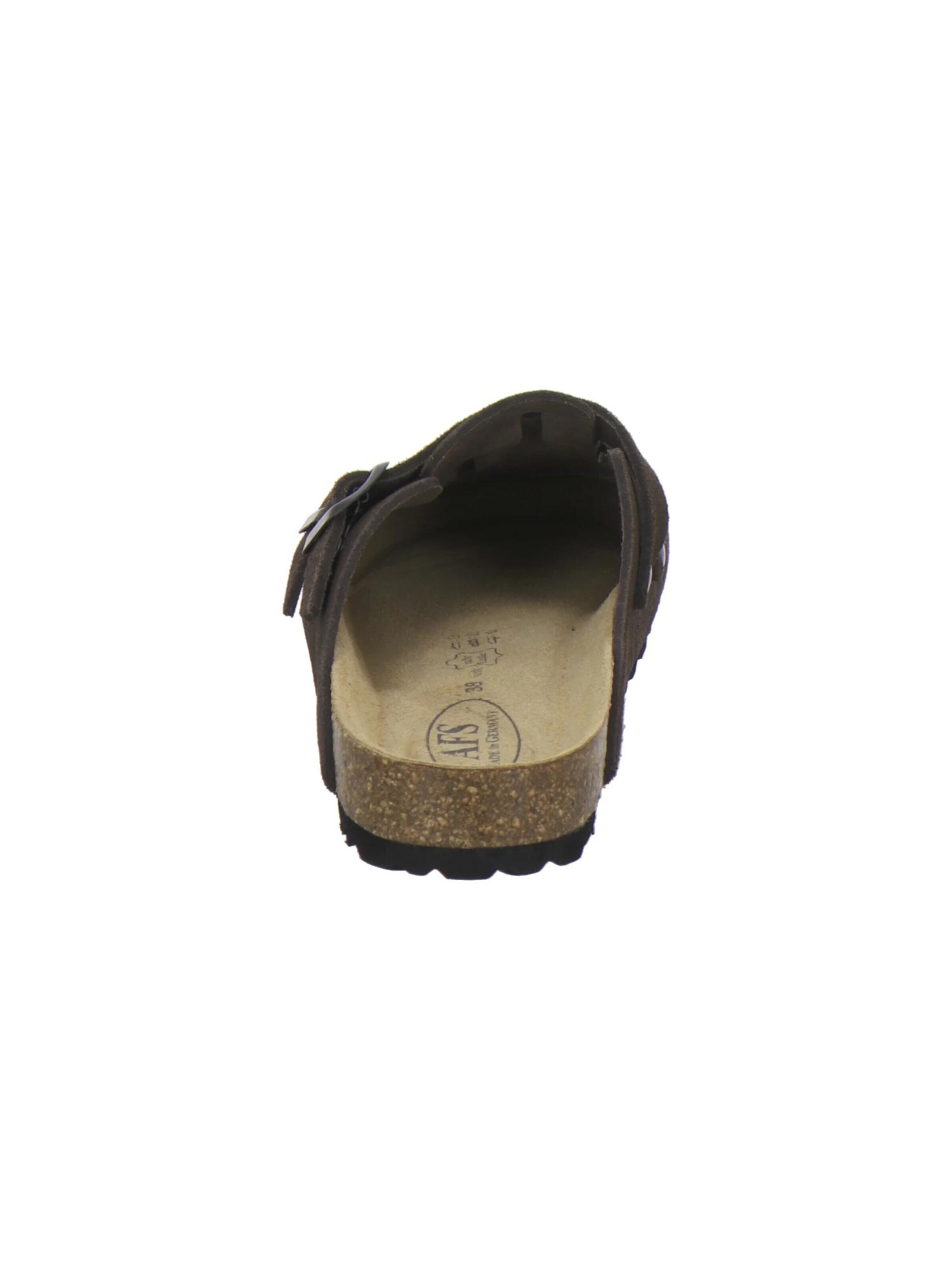 Sabots 'Clogs Damen espresso Veloursleder' AFS-Schuhe en marron
