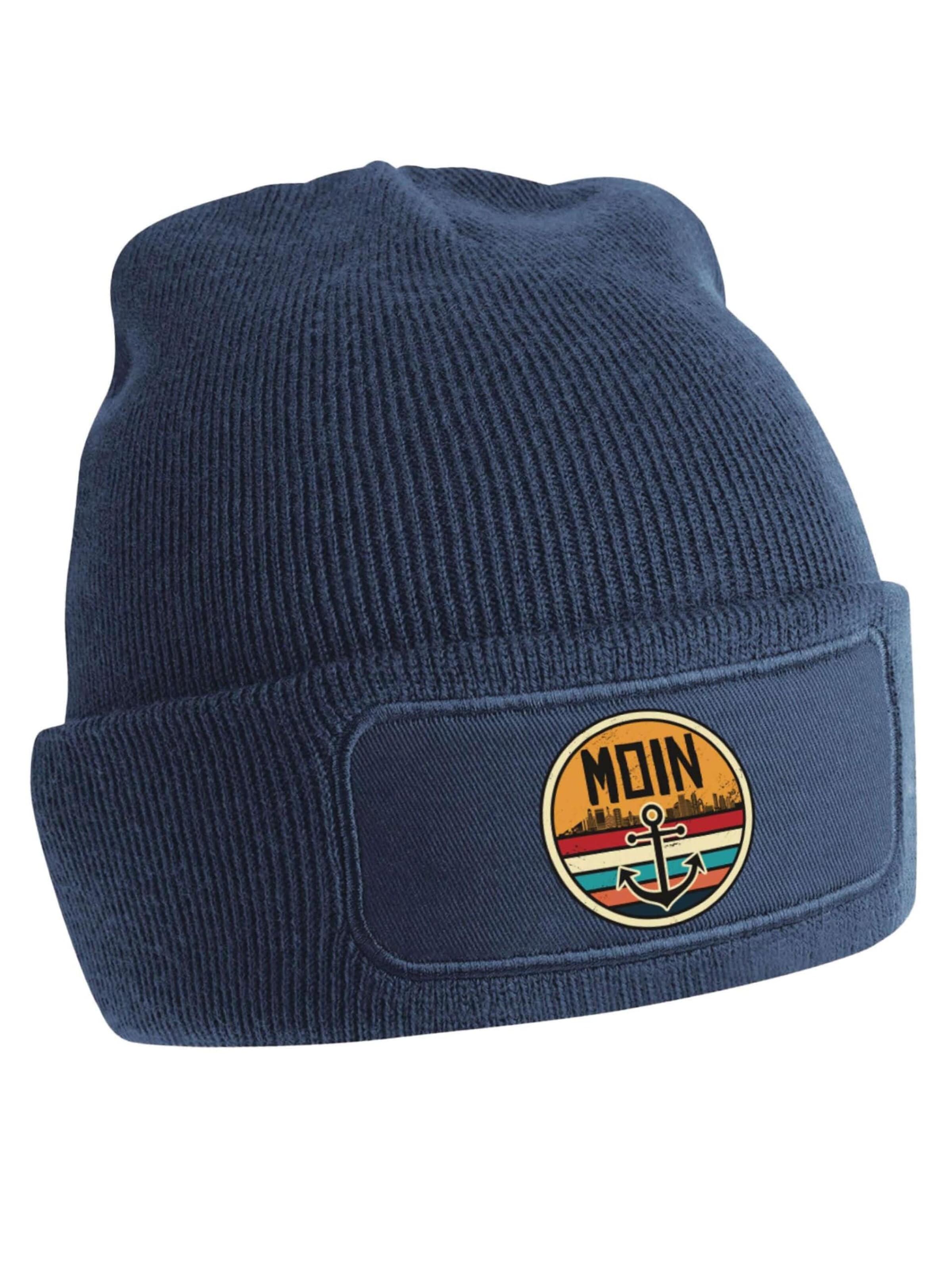 Youth Designz Beanie 'Moin Anker' in Blue