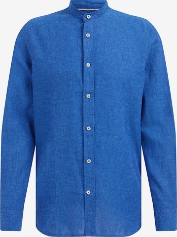 WE Fashion Slim fit Overhemd in Blauw: voorkant