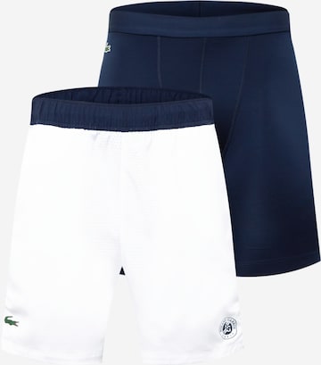 Lacoste Sport - Pantalón deportivo en blanco: frente