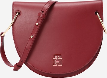 TOMMY HILFIGER - Mala de ombro em vermelho: frente