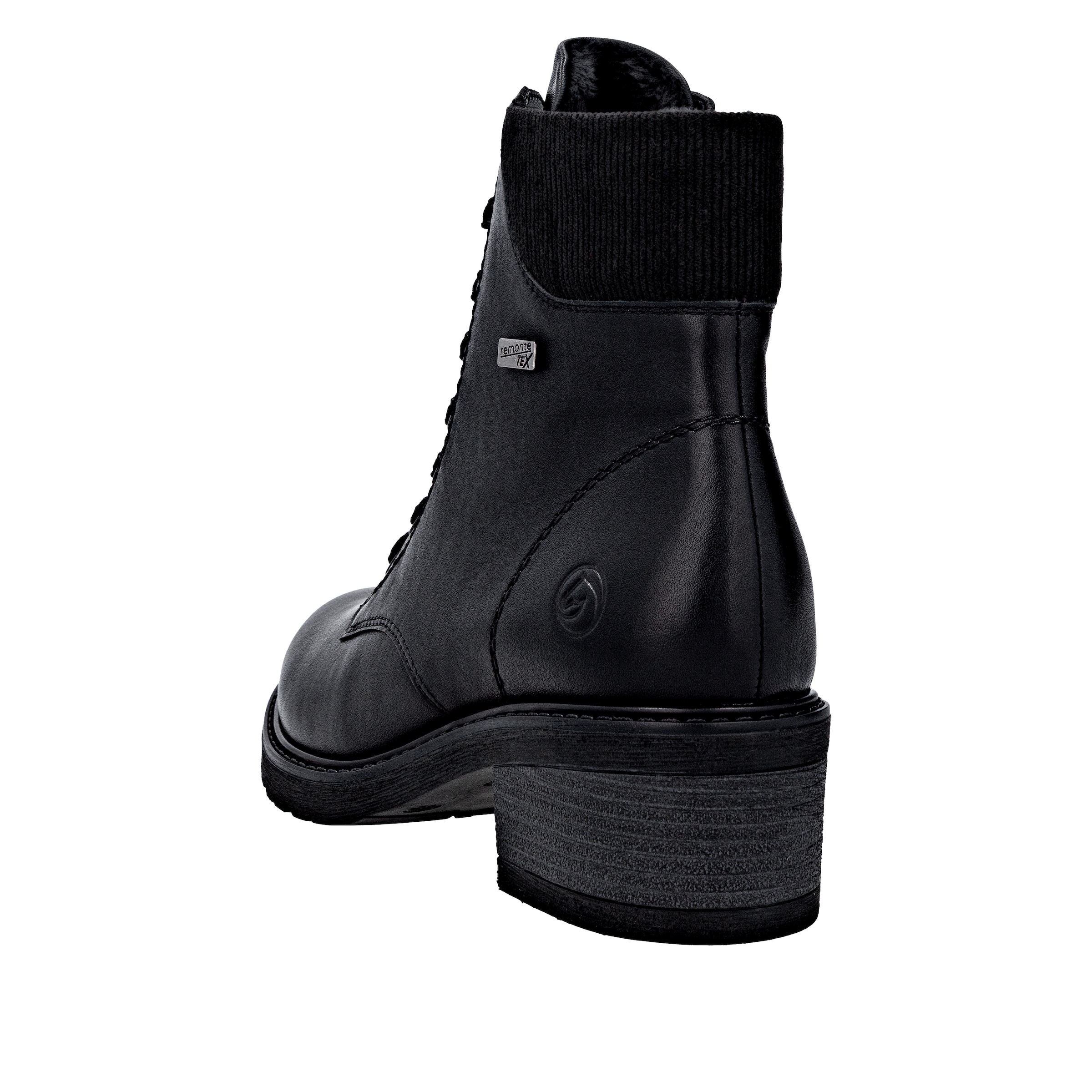 Bottines à lacets REMONTE en noir