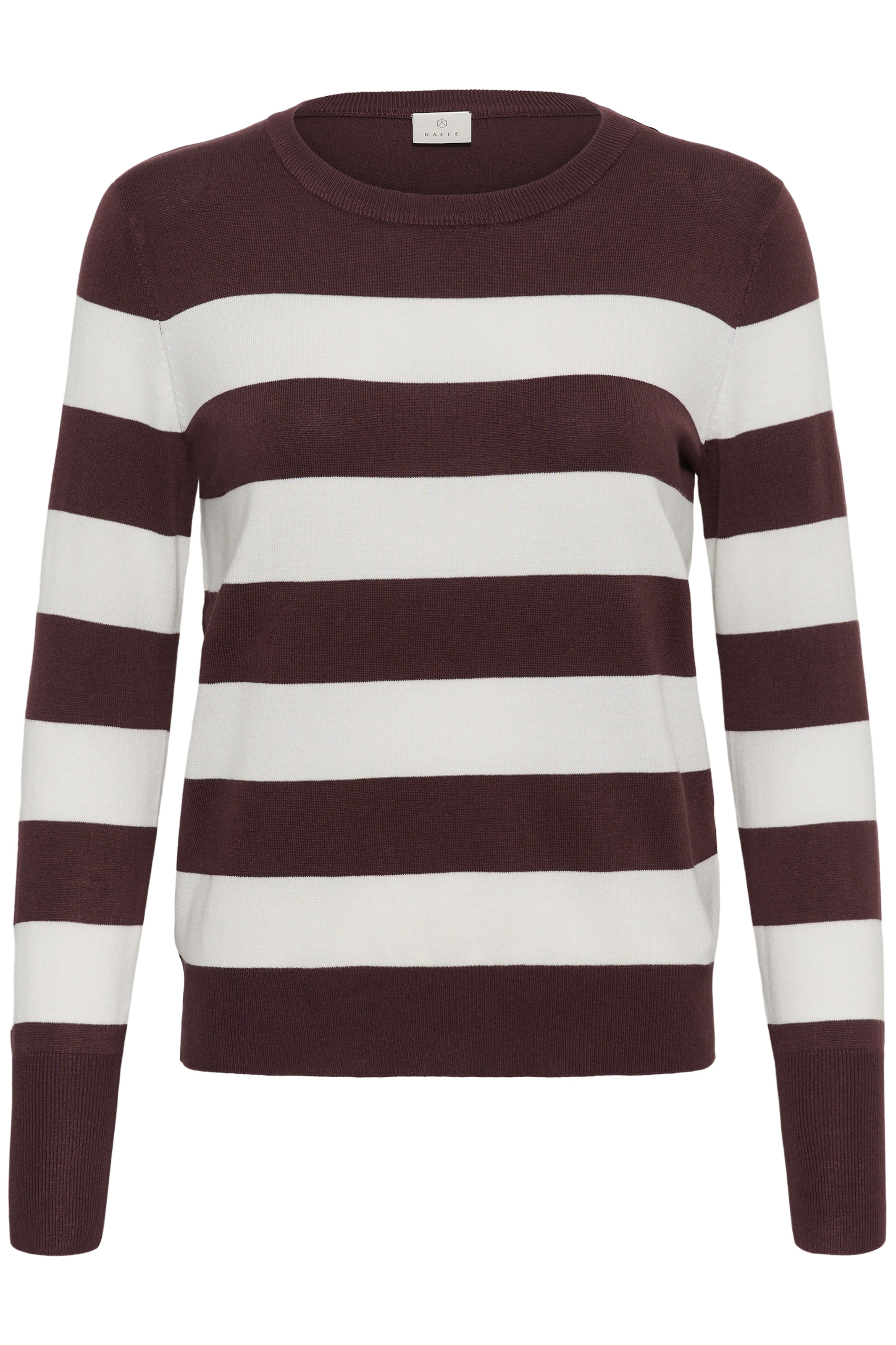 Kaffe Sweater 'KALizza' in XS in Chocolate / White, Item view