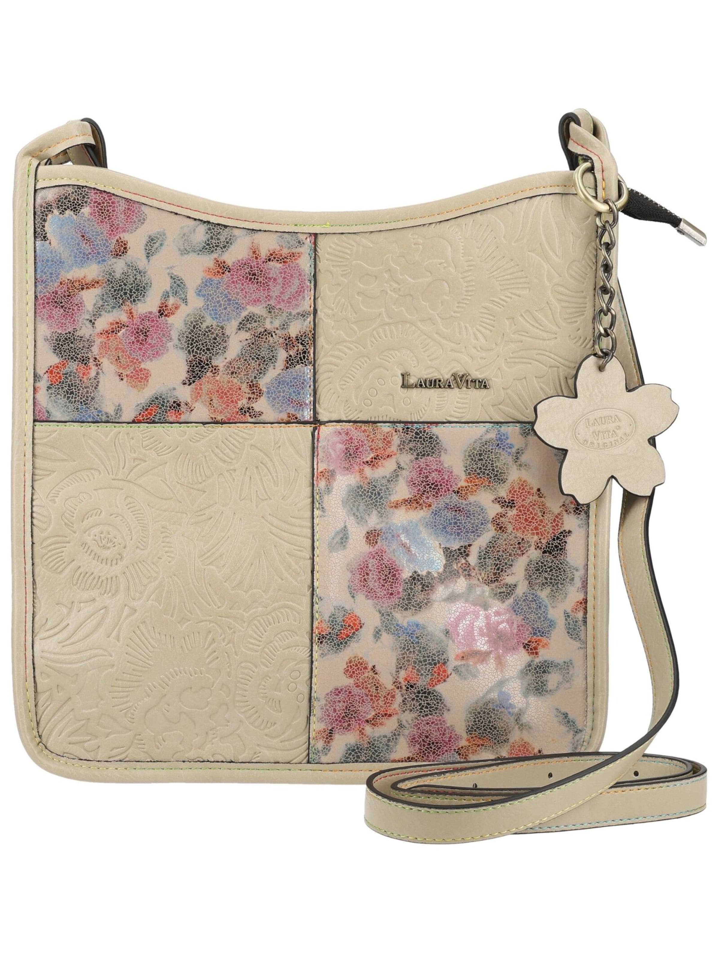 Laura Vita Crossbody bag in Beige: front