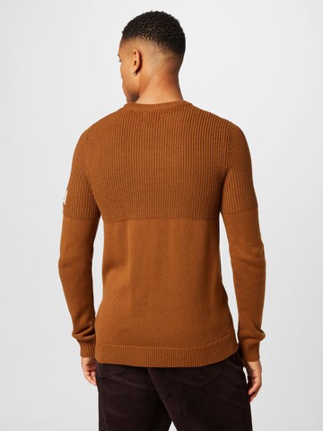 JACK & JONES Sweater 'SPENCER' in Brown