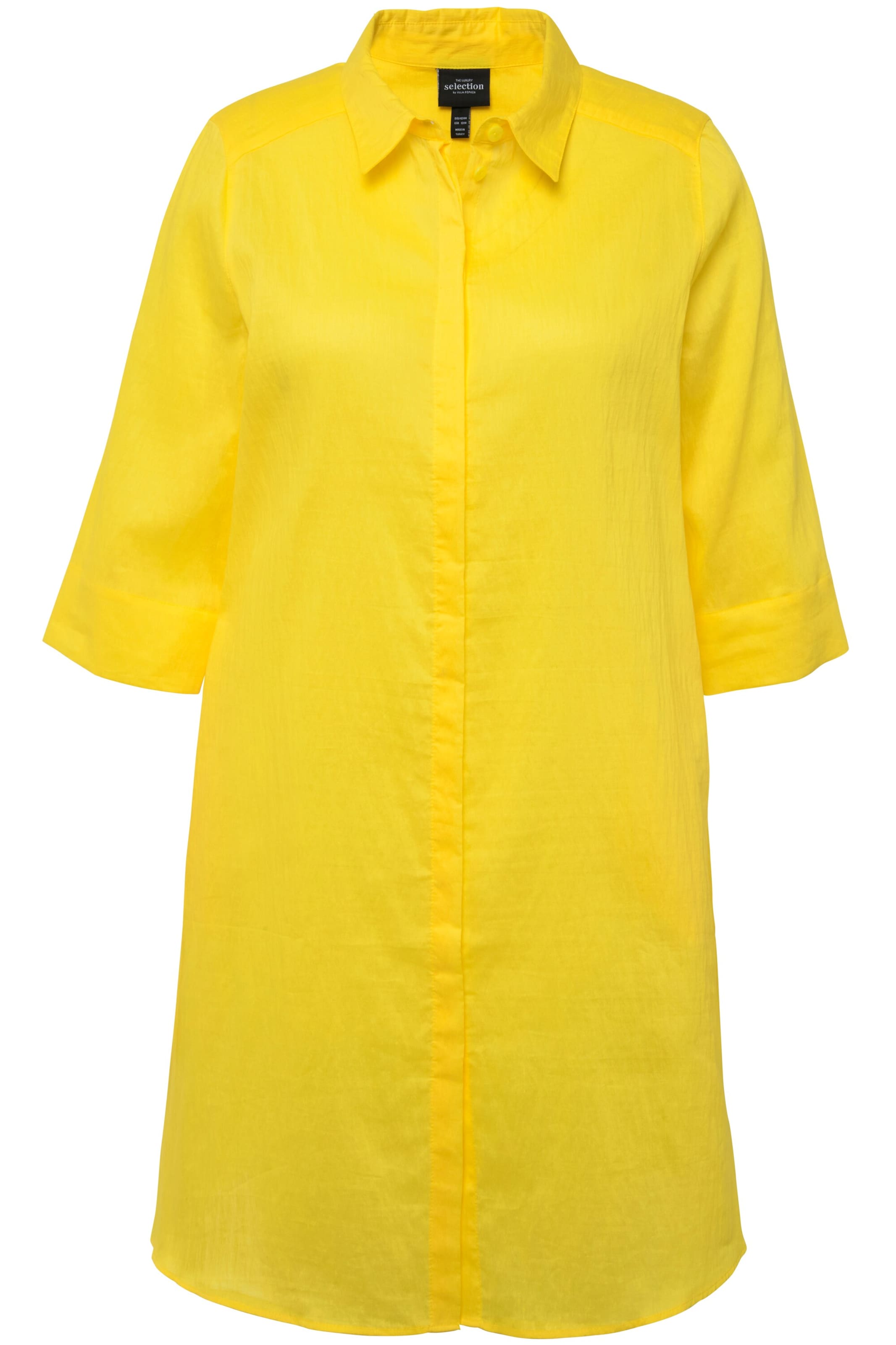 Ulla Popken Blouse in Geel: voorkant