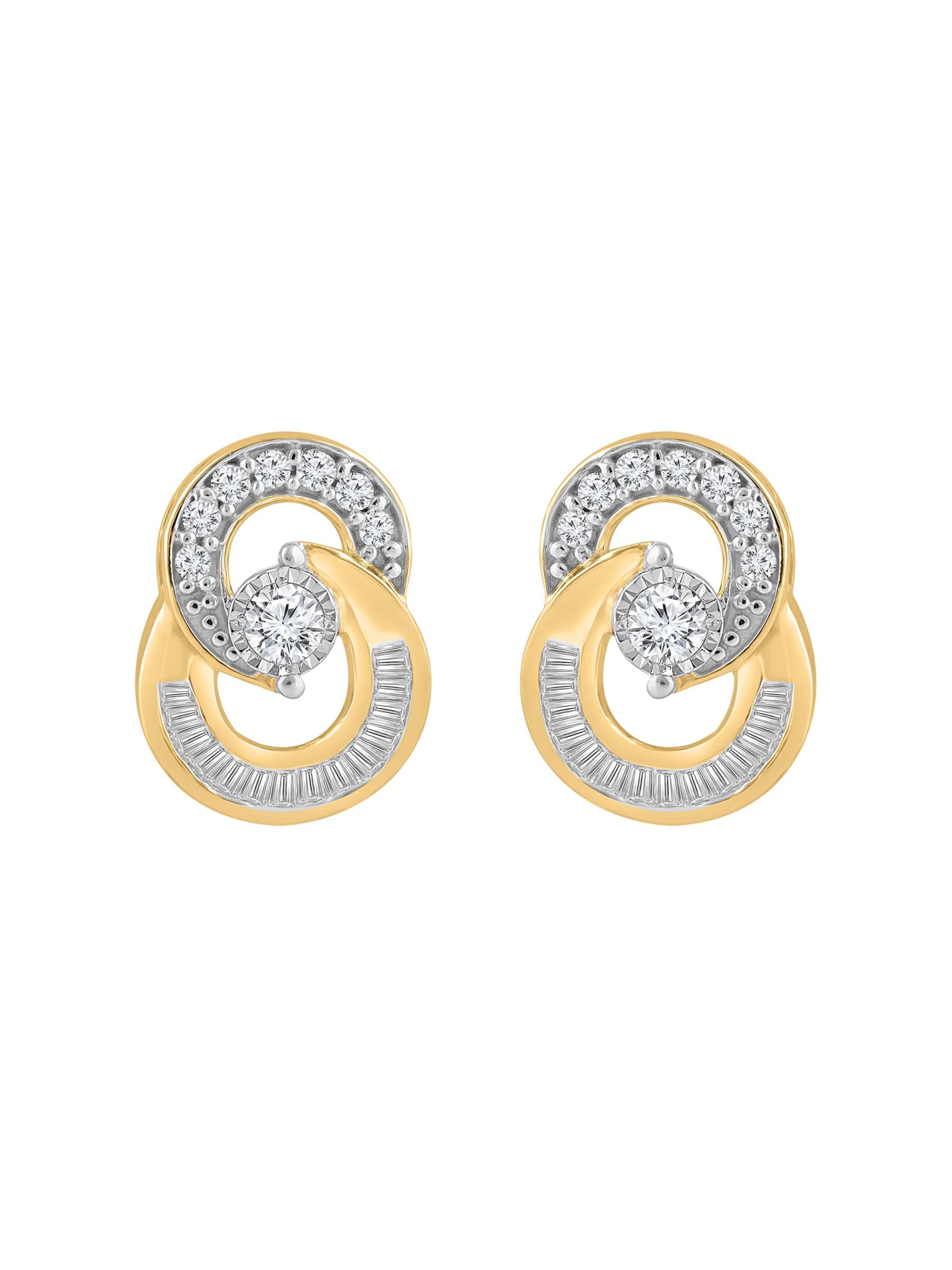 Diamant Exquis Earrings in Yellow: front