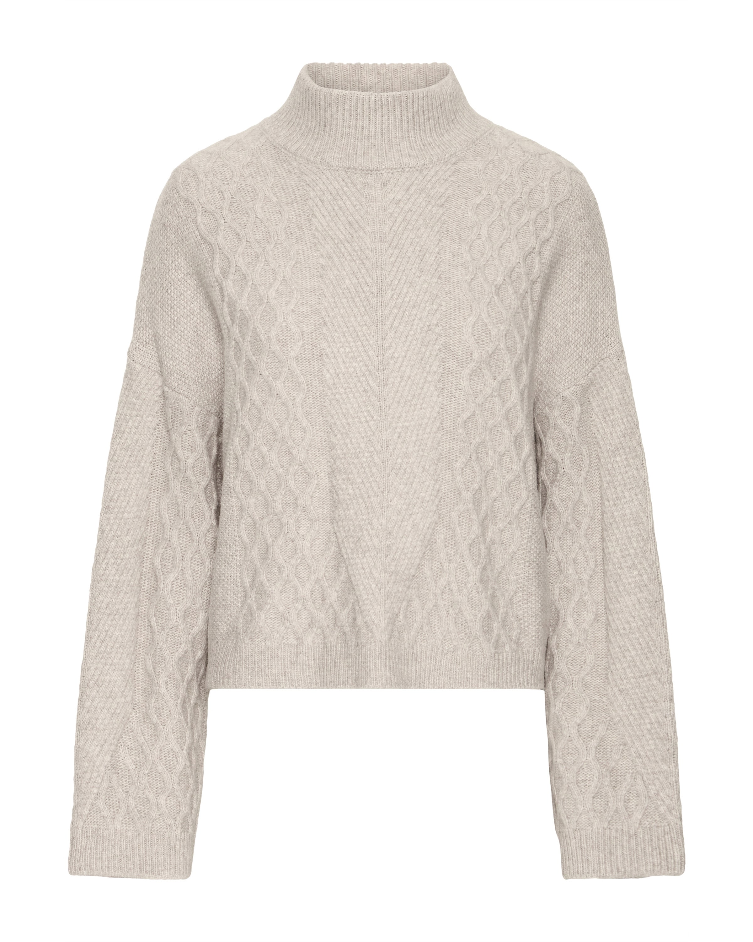 Pull-over 'IHMYLLE' ICHI en beige : devant