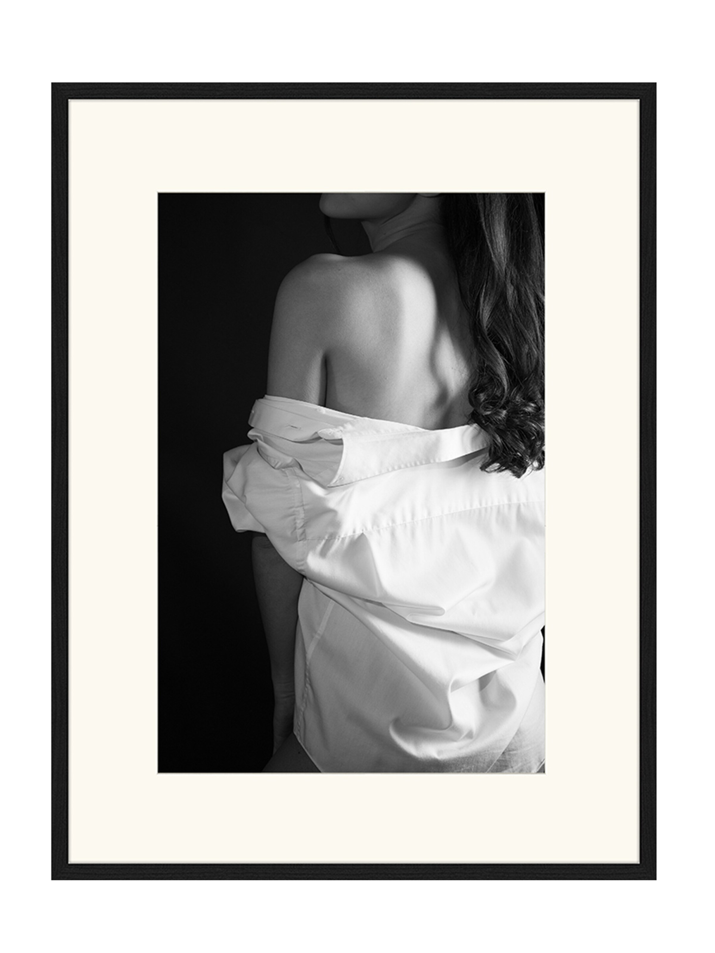 Liv Corday Bild  'Show Me Your Back' in Schwarz: Vorderseite