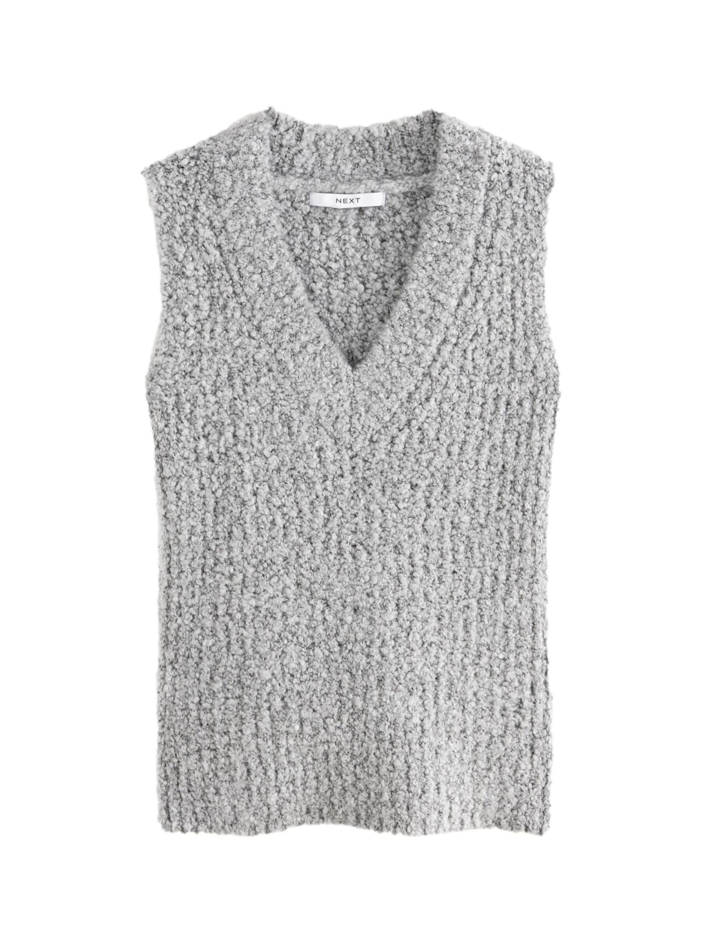 Next Broderad topp i grå: framsida