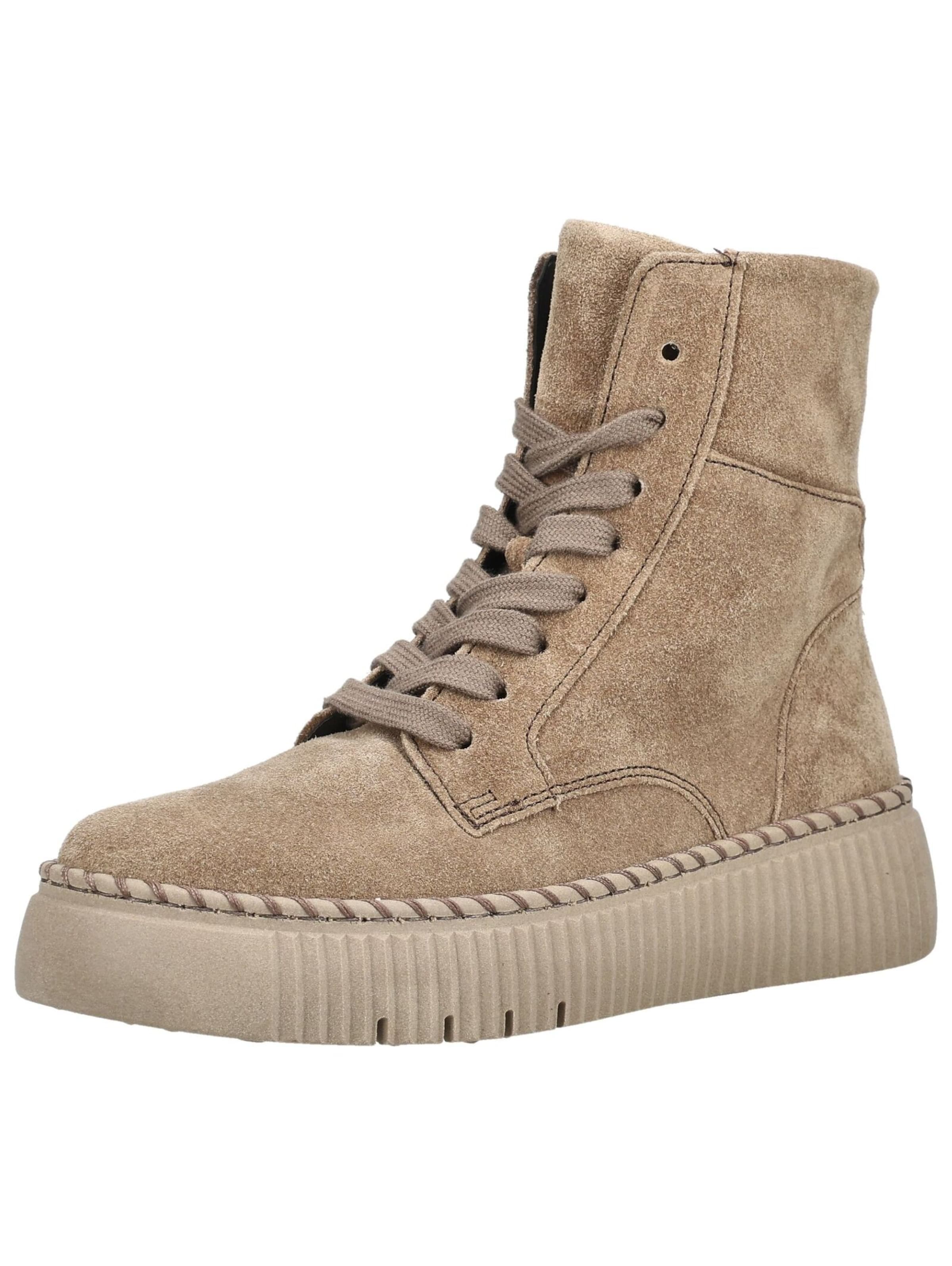 Stivaletto stringato di GABOR in beige: frontale
