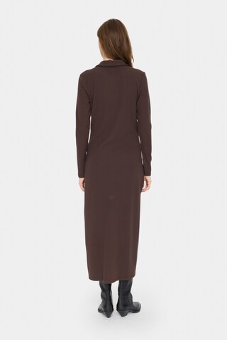 SAINT TROPEZ Shirt Dress 'Goda' in Brown