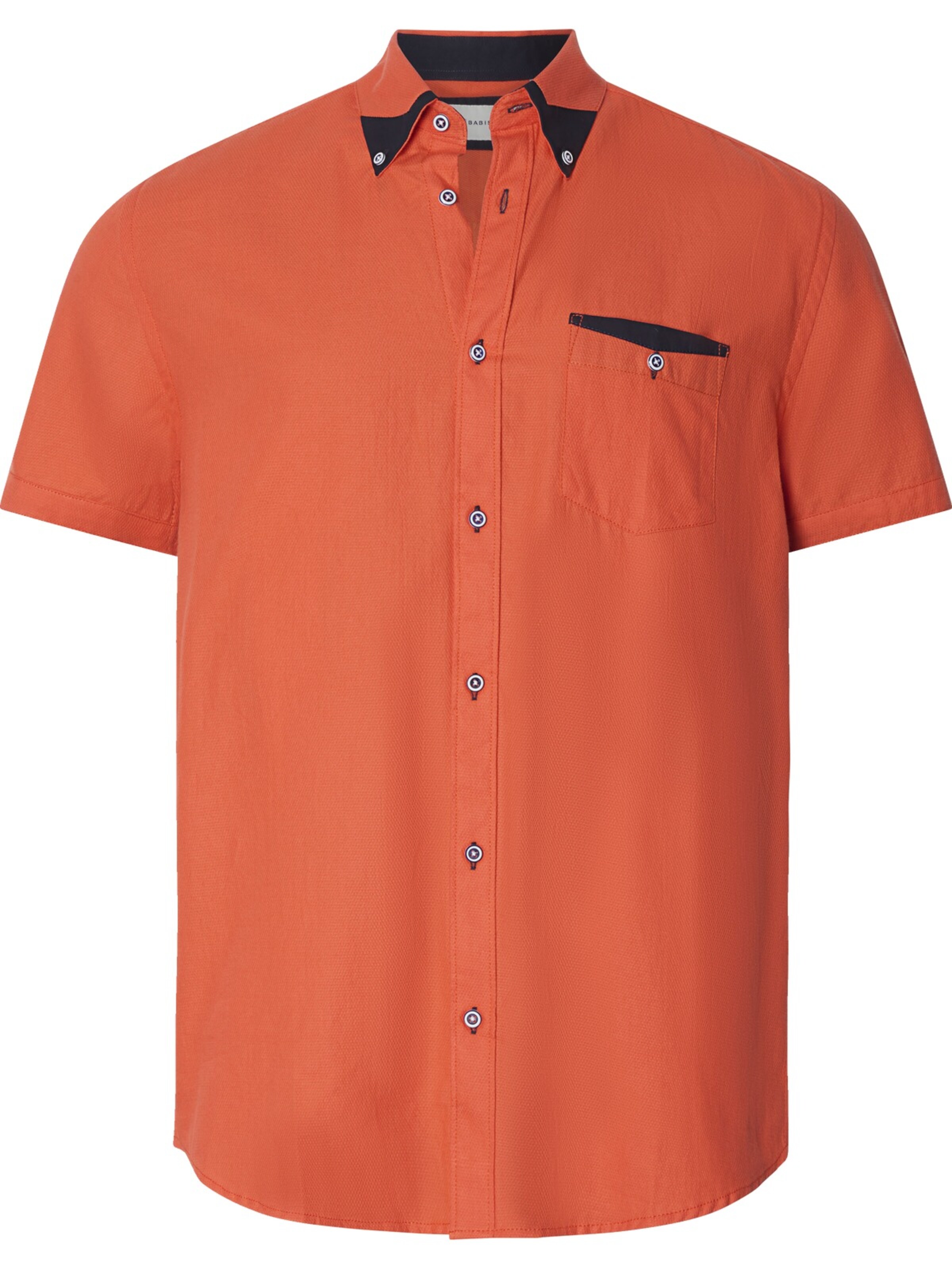 BABISTA Button Up Shirt 'Stefzite' in Orange: front