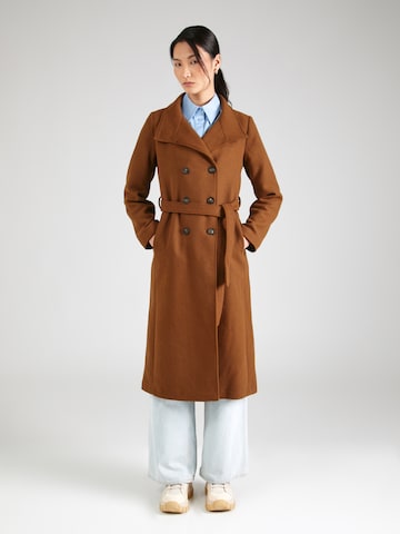 Manteau mi-saison 'MEDINA' ONLY en marron : devant