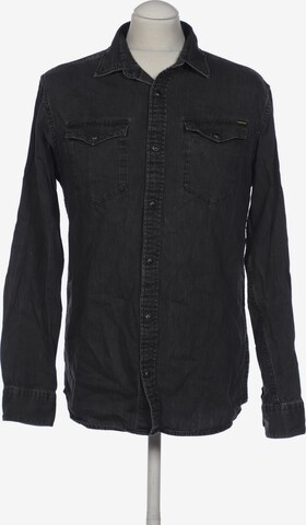 JACK & JONES Button Up Shirt in M in Grey: front
