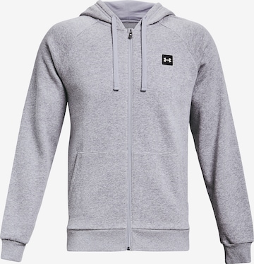 Giacca di felpa sportiva ' Rival ' di UNDER ARMOUR in grigio: frontale