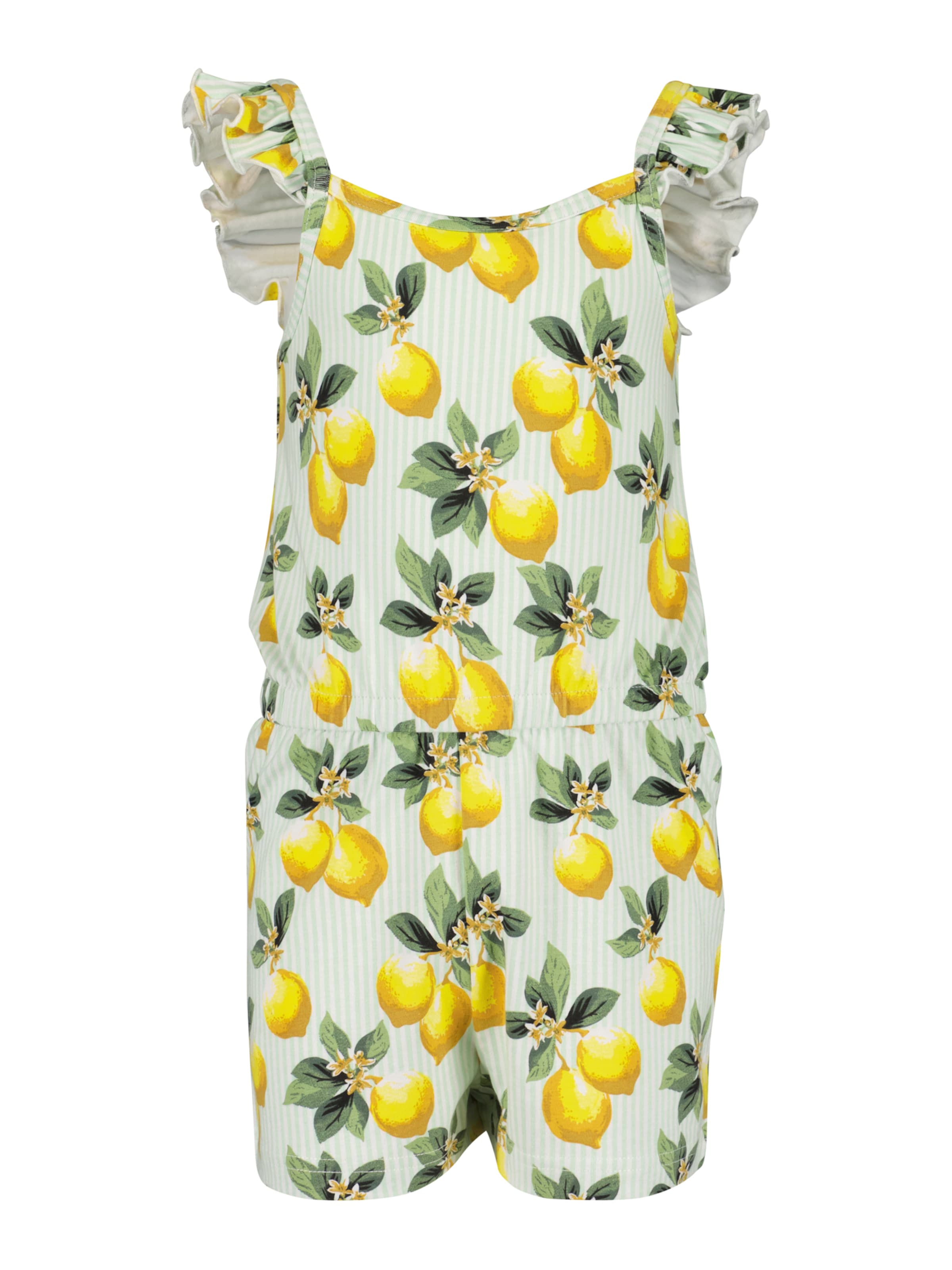 BLUE SEVEN Overall in Grün: Vorderseite