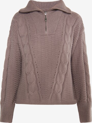 DreiMaster Vintage - Pullover 'Incus' em castanho: frente