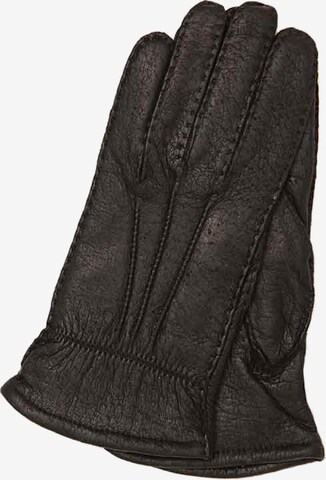 Gretchen Full Finger Gloves in Black: front