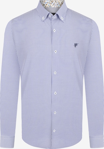 DENIM CULTURE Button Up Shirt 'Grant' in Blue: front