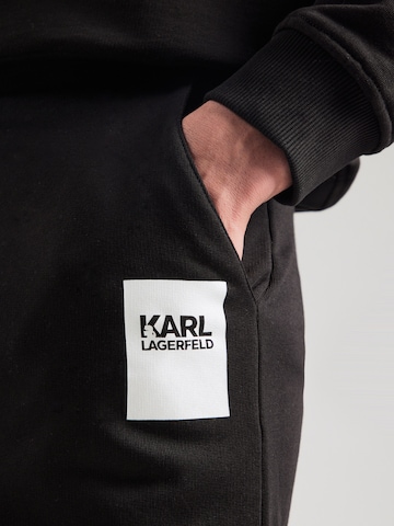 Karl Lagerfeld Zúžený Kalhoty – černá