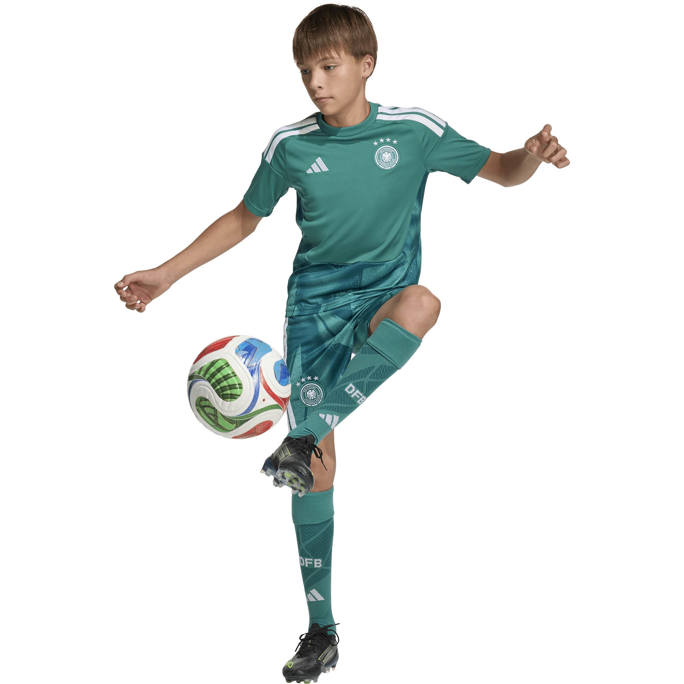 žalia ADIDAS PERFORMANCE Standartinis Sportinės kelnės 'DFB Torwart Home'