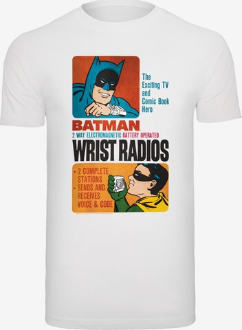 F4NT4STIC Shirt 'DC Comics Batman TV Series Wrist Radios' in White: front