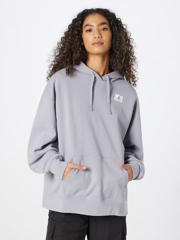 Sweat-shirt Jordan en gris : devant