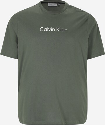 Calvin Klein Big & Tall Shirt 'HERO' in Green: front