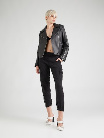 GUESS Tapered Cargobroek 'BOWIE' in Zwart