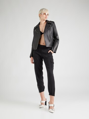 GUESS - Tapered Calças cargo 'BOWIE' em preto