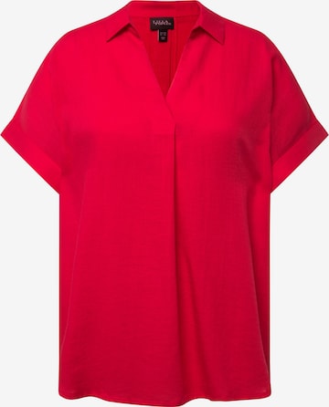 Ulla Popken Blouse in Rood: voorkant