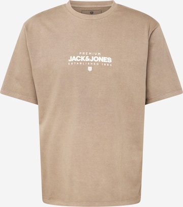 JACK & JONES Shirt 'HUXI' in Brown: front