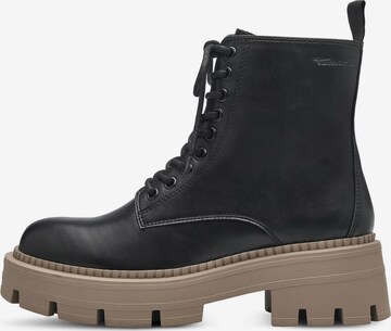 TAMARIS Lace-Up Ankle Boots in Black