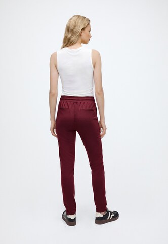 ICHI Slimfit Bandplooibroek 'IHKATE' in Rood