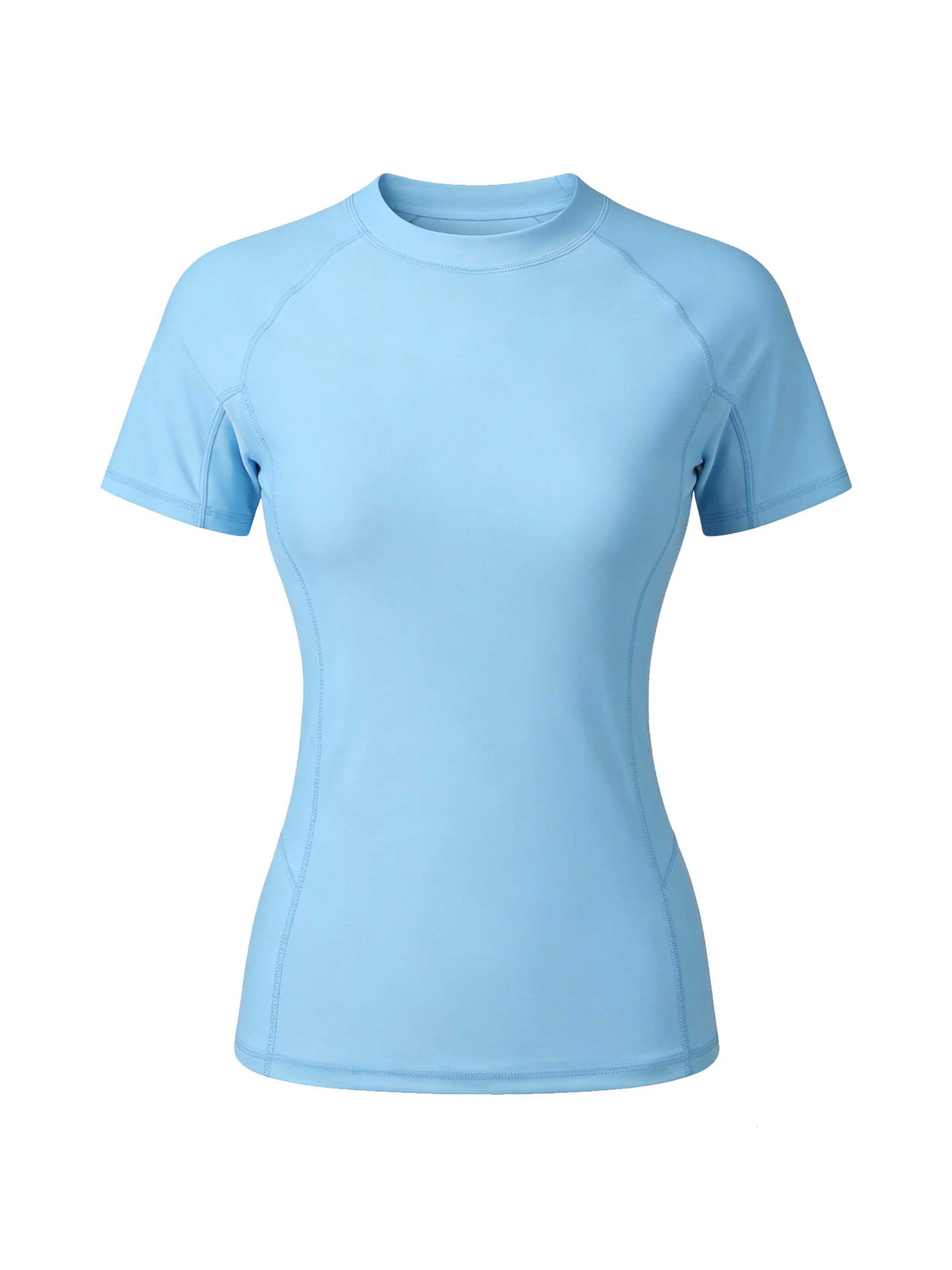 MEETWEE Functioneel shirt 'UV Shirt Slim Fit & Quick-Drying UPF50+' in Blauw: voorkant
