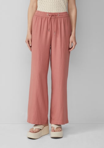 Wide Leg Pantalon QS en orange