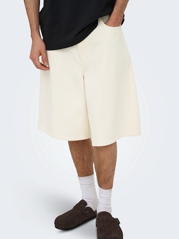Baggy Jean 'ONSCarl' Only & Sons en beige