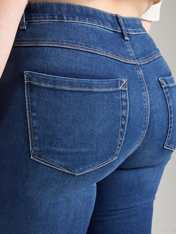 Slimfit Jeans 'CARRAY' de la ONLY Carmakoma pe albastru