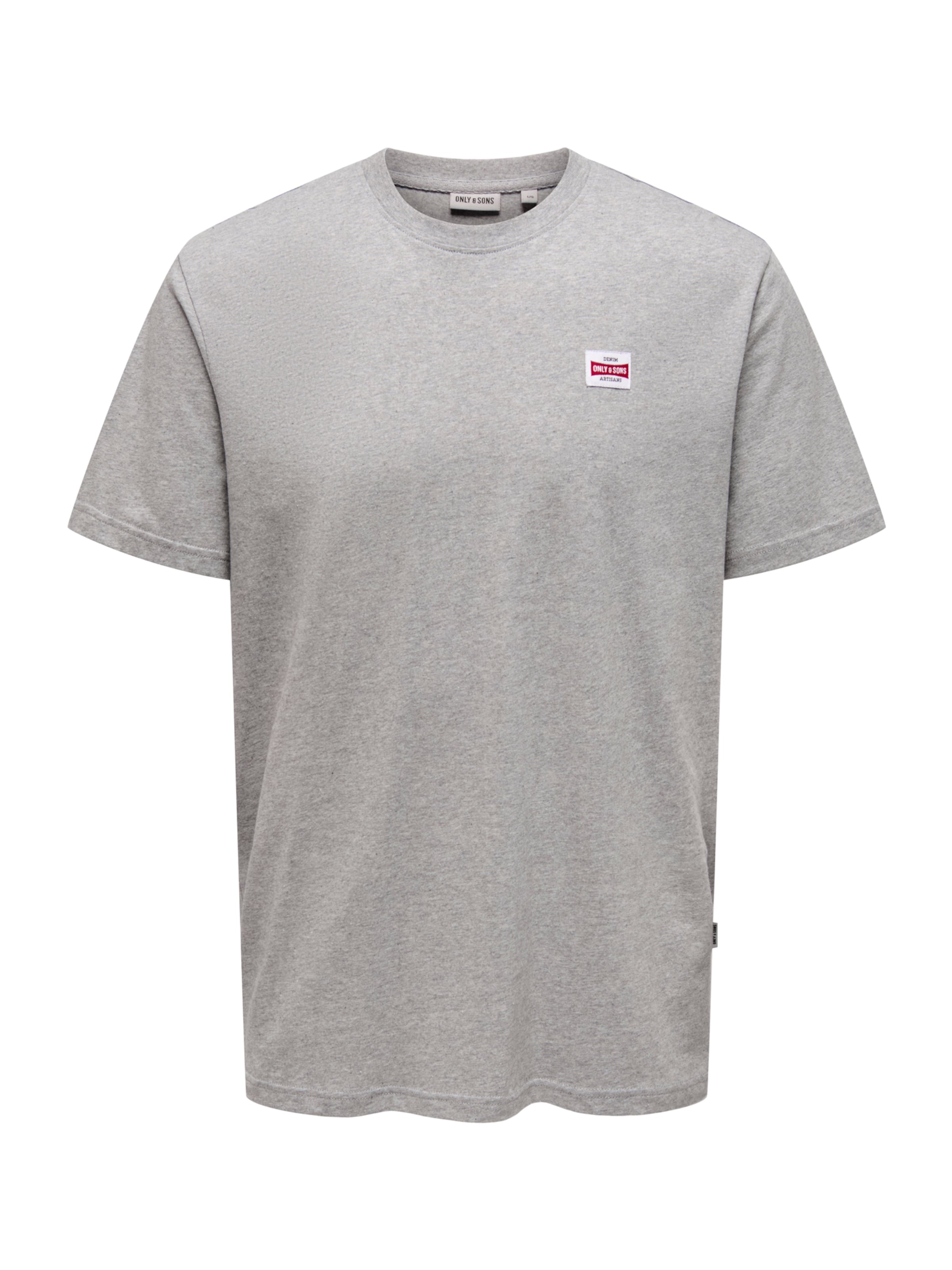 Only & Sons Shirt 'ONSDAWSON' in Grijs: voorkant