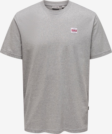 Only & Sons Shirt 'ONSDAWSON' in Grijs: voorkant